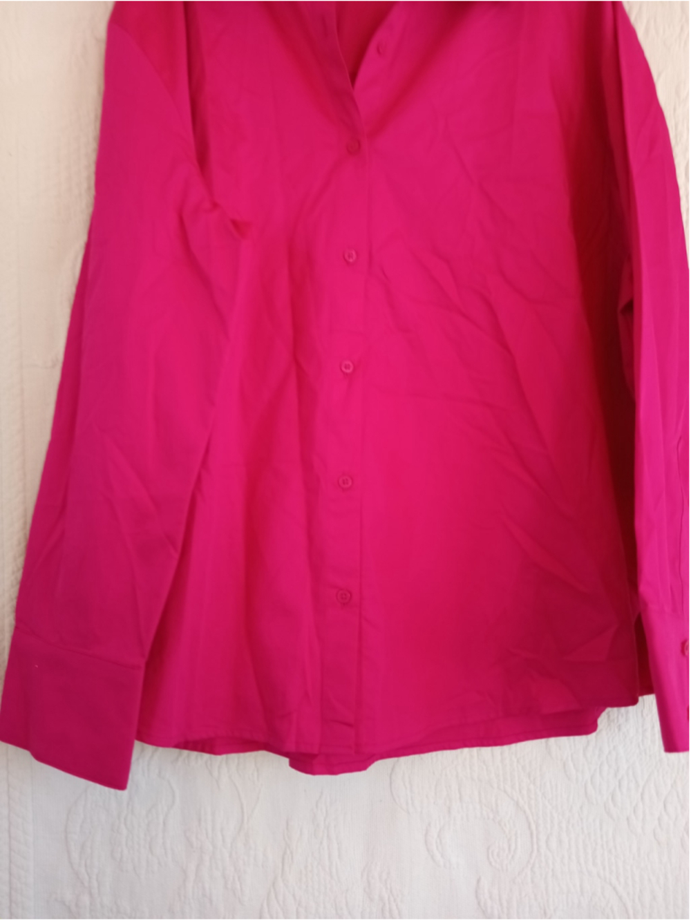 Worthington Cyber Pink Button Down Shirt work business colorful neon plus xxl 2x - Picture 7 of 11